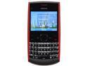 Nokia  Black/Red Unlocked GSM Bar Phone with Full QWERTY Keyboard / Bluetooth v2.1 (X2-01)
