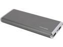 FREMO M100 10000mAh Lithium Polymer Power Bank External Battery Charger for iPhone 6, 6 Plus, 5S, iPad Air, mini, Galaxy S5, S4, S3, Note 3 Smartphones and Other Mobile Devices - Space Grey
