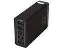 Anker 40W 5-Port Family-Sized Desktop USB Charger with PowerIQ Technology for smartphones, tablets and other USB-charged devices (Black)