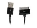 iLuv 30-Pin Dock Connector to USB 37" Charge/Sync Cable for iPhone, iPod & iPad (iCB11)
