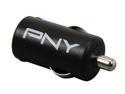 PNY P-P-DC-UF-K01-GE Black Rapid Universal USB Car Charger for Smartphones & Apple Devices w/12V DC @ 2.1A