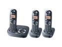 Panasonic KXTG4323B 5.8 GHz Digital FHSS 3X Handsets Cordless Phones Integrated Answering Machine