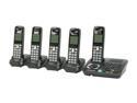Panasonic KX-TG6445T 1.9 GHz Digital DECT 6.0 5X Handsets Cordless Phone Integrated Answering Machine