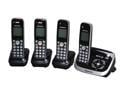 Panasonic KX-TG6534B Expandable Digital Cordless Phone with Answering System with 4 handset