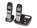 Panasonic KX-TG6592T 1.9 GHz Digital DECT 6.0 2X Handsets Cordless Phones Integrated Answering Machine