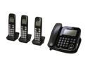 Panasonic KX-TG4773B 1.9 GHz Digital DECT 6.0 3X Handsets Cordless Phones Integrated Answering Machine
