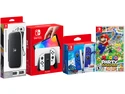 Nintendo Switch OLED Bundle, includes Carrying Cases & Screen Protector, Joy Con Controller 2 Pack Zelda Skyward Sword Edition, Mario Party Superstars Game