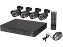 LaView LV-KDV0404B5B Complete 4 Channel Security DVR System Easy DIY Four 520TVL Infrared Surveillance Cameras (No HDD)