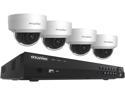 LaView LV-KNT982D22D4 4MP Zoom HD 8 Channel NVR PoE IP Security System, with 2pcs 4MP (2688 x 1520p) and 2pcs 2MP (1920 x 1080p) Dome Camera (No HDD Included, Sold Separately)