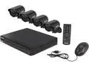 KGuard TC401-4FW426A 4 Channel DVR Touching Cloud Security System & 4 cameras 480 TVL with SmartPhone and Tablet Remote Viewing (No HDD)