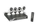 eSecure H.264 Internet & 3G Phone Accessible 4 channel DVR w/ 4 CMOS Night Vision Cameras ES03A140-Q15114 (HDD Sold Separately)