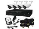 HQ-Cam HQ-TVI-4472-A - 4 Channel HD-TVI 1080P Megapixel DVR and 4x 720P Camera Kit w/ 1TB HDD