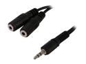Rosewill RCW-H9010 - 3.5mm Stereo Splitter Cable - 6 Inches