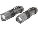 Rosewill RLFL-14002 - Cree XP-G R2 250 Lumens LED Adjustable Focus Zoom Flashlight - (2-Piece Combo Pack)