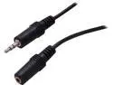 C2G 40407 3.5mm M/F Stereo Audio Extension Cable, Black (6 Feet, 1.82 Meters)