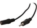 C2G 40405 3.5mm M/F Stereo Audio Extension Cable, Black (1.5 feet, 0.45 Meters)