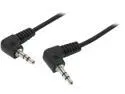 C2G 40585 3.5mm Right Angled M/M Stereo Audio Cable, Aux Cable (12 Feet, 3.65 Meters)