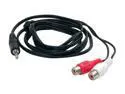 StarTech.com MU1MFRCA 6 ft. 3.5 mm Stereo Male To 2 RCA Female Cable Female to Male