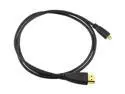 Insten 675790 3.3 ft. Black / Gold HDMI Type A (Male) to HDMI Type D (Male) High Speed HDMI Cable with Ethernet Type A to D M / M