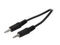 BYTECC SPC-12MM 12 ft. 3.5mm Stereo Speaker Cable - Male To Male, Black Jacket Male to Male