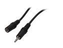 BYTECC SPC-25MF 25 ft. 3.5mm Stereo Speaker Extension Cable - Male To Female, Black Jacket Male to Female