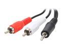 Link Depot AUDIO-50-2RCA 50 ft. 3.55MM STEREO PLUG/TWO RCA PLUG