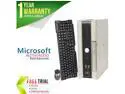 DELL Desktop Computer OptiPlex GX760 Intel Core 2 Duo E7600 2GB DDR2 80GB HDD Intel HD Graphics Windows 10 Home Multi-Language, English / Spanish