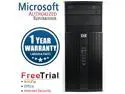 Refurbished HP 8200 Elite Tower Intel Core i5 2400 3.10 GHz / 16 GB DDR3 / 120 GB SSD + 2 TB HDD / DVD / Windows 10 Pro 64-bit