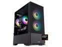 ABS Cyclone Ruby Gaming PC - Windows 11 - AMD Ryzen 7 9700X - GeForce RTX 5060 - DLSS 4 - AI-Powered Performance - 32GB DDR4 3200MHz - 1TB M.2 NVMe SSD - CR9700X5060
