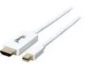 Rosewill RCDC-14030 - 6-Foot White Mini DisplayPort to HDMI 32AWG Cable - Male to Male