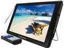 Trexonic Ultra Lightweight Rechargeable Widescreen 12" LED Portable TV with HDMI, SD, MMC, USB, VGA, Headphone Jack, AV Inputs and Output and Built-in Digital Tuner and Detachable Antenna
