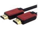 Insten 1846923 35 ft. Black & Red Cable with Ethernet Male to Male
