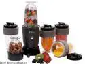 Elite Cuisine EPB-1800 17 Piece Personal Drink Blender with 4 x 16oz. Travel Cups