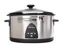 West Bend 84396 Stainless Steel Oval Electronic Crockery Cooker