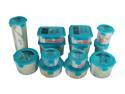 Lock&Lock ZZF120G13 0.05g BPA free Airtight container 26Piece set / 13containers Green
