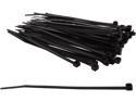 C2G/Cables To Go 43221 6 Inch Releasable/Reusable Black Cable Ties, 50 Pack