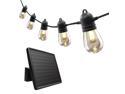 Sunforce 46' Solar 20 LED Bulbs Hanging Indoor Outdoor String Light Shatterproof/Weather-Resistance 80040