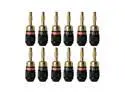 Sewell Deadbolt Banana Plugs, 6 Pair