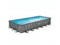 Summer Waves 24ft x 12ft x 52in Rectangle Above Ground Frame Swimming Pool Set