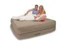 INTEX Queen Memory Foam Top Raised Airbed Air Mattress Bed with Pump