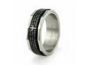 Stainless Steel Ring w/ 'Lord's Prayer' laser engrave