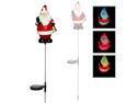 Solar Powered LED Color Changing Christmas Lighting Yard Stick- Santa Claus (Single Item)
