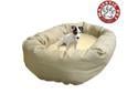 Majestic Pet Extra Large 52" Donut Dog Bed (52"x36"x14") KHAKI & SHERPA