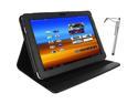 rooCASE Samsung Galaxy Tab 10.1in.: Multi-Angle Leather Case & Stylus