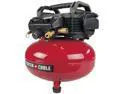 Porter-Cable C2002-WKR 0.8 HP 6 Gallon Oil-Free Pancake Air Compressor with 13 Piece Hose and Accessory Kit
