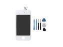 Fosmon Replacement Digitizer and Touch Screen LCD Assembly for White Apple iPhone 4 (Fits CDMA Verizon/Sprint iPhone 4 only) + 7 Piece Repair Tool Kit