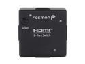 Fosmon 3 Port 3D Ultra Mini Switcher Selecter for HDTV, PS3, Plasma TV, LCD TV, Bluray DVD, HD DVD, XBOX 360 and more