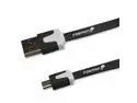 Fosmon Vivid Series Flat Tangle Free Micro USB Cable for Samsung Galaxy S4 IV, S3 III, S2 II Skyrocket, Galaxy Note 3, 2, Epic 4G Touch Vibrant Galaxy S 4G HTC EVO 4G LTE Rezound - 10 Feet (Black)