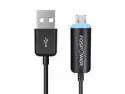 FosPower 6 Feet (6ft) LED Micro USB Sync and Charge Cable
- Black