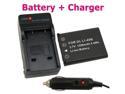 EN-EL10 Replacement Battery + Charger w/ Car Adapter for Nikon CoolPix S200 S3000 S4000 S500 S600